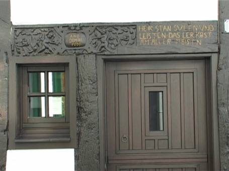 Kempen : Türsturz mit Inschrift